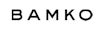 Stylish BAMKO logo featuring bold black letters on a clean white background, perfect for branding.